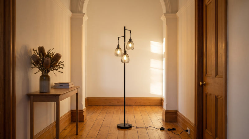 Tall floor lamps: the big ones, and the rooms that carry them