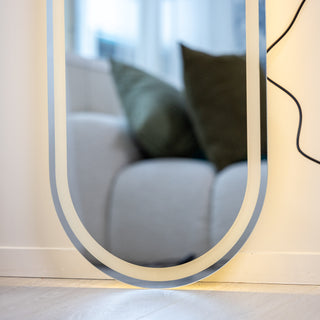 Lyra Oval LED Full-Length Mirror | 155 x 45cm - C&F Creation