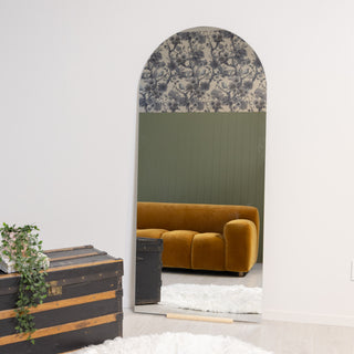 Rachelle Frameless Arched Floor Mirror | 180 x 80cm - C&F Creation
