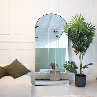 Renley Arched Grid Window Full-Length Mirror | 190 x 90cm - C&F Creation