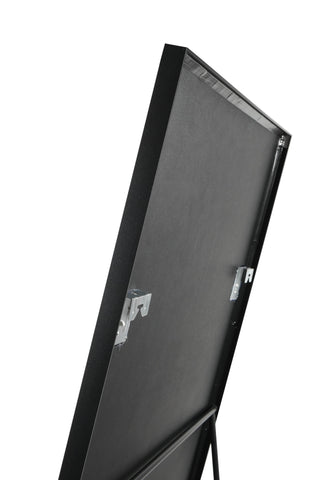 Close-up of the back hook, showing the wall-mounting feature for the Zenith Straight-Edged Full-Length Freestanding Mirror, 180x80 cm with aluminium alloy frame.