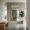 C&F Creation Aldren Alba Rectangular Full Length Mirror 200x100cm leaning against concrete wall in industrial style NZ interior