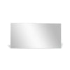 C&F Creation Aldren Alba Rectangular Full Length Mirror 200x100cm side profile on white background showing 33mm white aluminium frame depth
