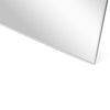 C&F Creation Aldren Alba Rectangular Full Length Mirror 200x100cm top corner detail showing white aluminium frame joint and finish