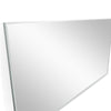 C&F Creation Aldren Alba Rectangular Full Length Mirror 200x100cm frame edge detail on white background showing clean aluminium profile