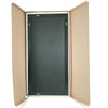C&F Creation Aldren Alba Rectangular Full Length Mirror 200x100cm packaging carton open showing mirror securely packed with backing visible