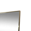 C&F Creation Aldren Aurelia Rectangular Full Length Mirror 200x100cm gold aluminium frame detail on white background showing finish quality