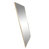 C&F Creation Aldren Aurelia Rectangular Full Length Mirror 200x100cm corner detail on white background showing gold frame joint