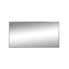 C&F Creation Aldren X Rectangular Full Length Mirror 200x100cm rear three quarter angle on white background showing frame depth