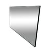 C&F Creation Aldren X Rectangular Full Length Mirror 200x100cm top corner detail showing black aluminium frame joint