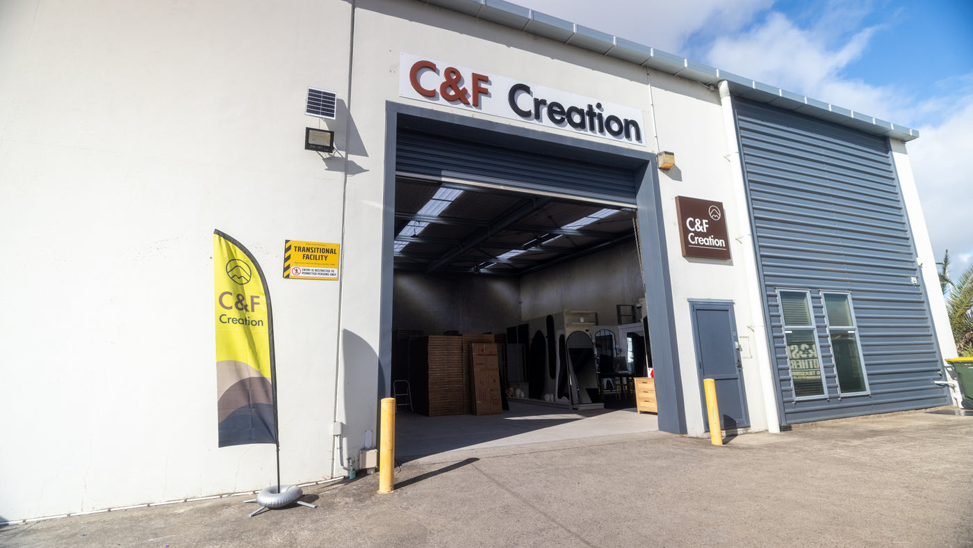 C&F Creation Albany Showroom entrance on Arrenway Drive, Rosedale