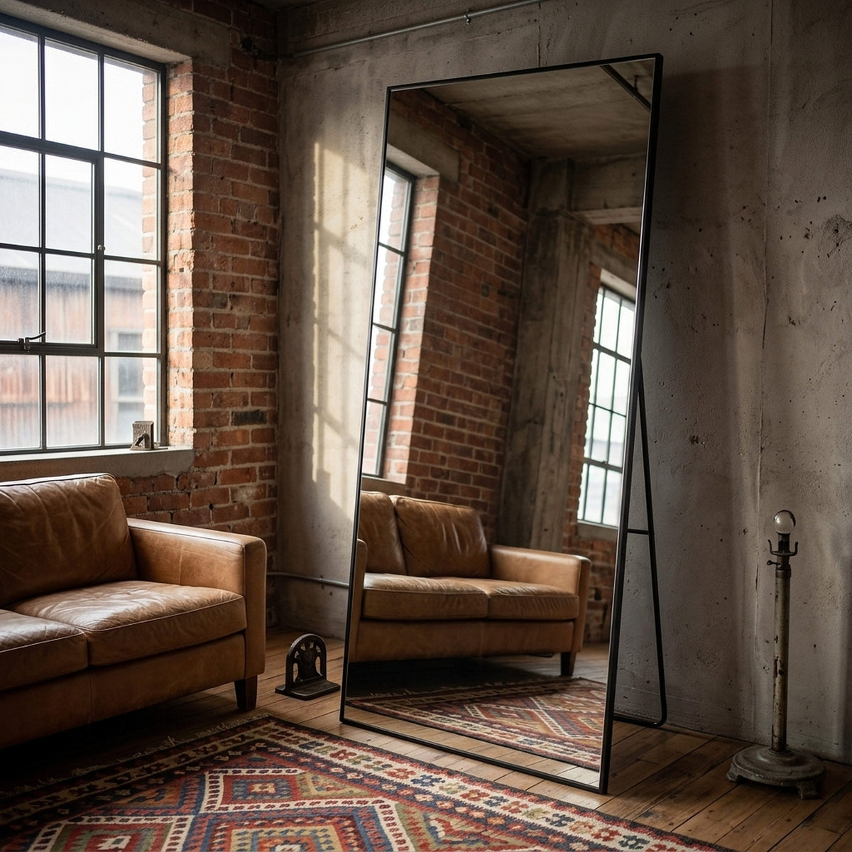 Augusta X Rectangular Full-Length Mirror | 200 x 100cm — 04 Industrial Loft