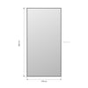 Augusta X Rectangular Full-Length Mirror | 200 x 100cm — Dimension Diagram