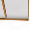 Bastia Aurelia antique gold arched window full length mirror 200 x 100cm gold frame edge detail