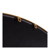 Bastia Aurelia antique gold arched window full length mirror 200 x 100cm welded rear hanging hooks close up