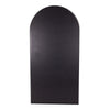 Bastia X black arched window full length mirror 200 x 100cm rear panel with welded hanging hooks