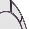 Bastia X black arched window full length mirror 200 x 100cm cast iron arch bar detail