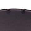 Bastia X black arched window full length mirror 200 x 100cm welded rear hanging hooks close up