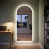 Clair Arched Backlit LED Full-Length Mirror | 180 x 80cm - 06 Study Evening