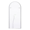 Clair Arched Backlit LED Full-Length Mirror | 180 x 80cm - 08 Rear View, hanging fittings and cable