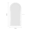 Fontenay Stepped Arch Full-Length Mirror | 200 x 100cm - Dimension Diagram