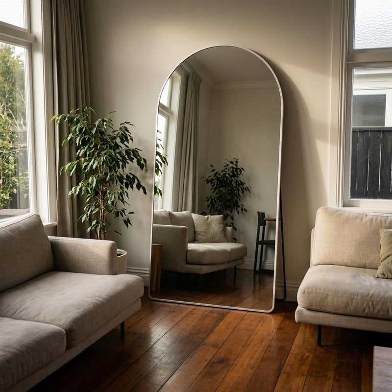 Magna Alba Arched Full-Length Mirror | 200 x 100cm — 04 Living Bright