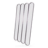 Ravel quad oval black cast iron full length mirror 200 x 100cm side angle full view on a white background