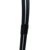 Close up of the Trilogy 3-Light Floor Lamp matte black pole joint