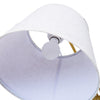 Vienna Brass Marble Base Floor Lamp shade seen from below showing the E27 socket