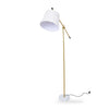 Vienna Brass Marble Base Floor Lamp full view from the side on white background