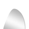C&F Creation Cascade X Irregular Frameless Full Length Mirror 200x100cm top curve detail showing irregular shape contour on white background