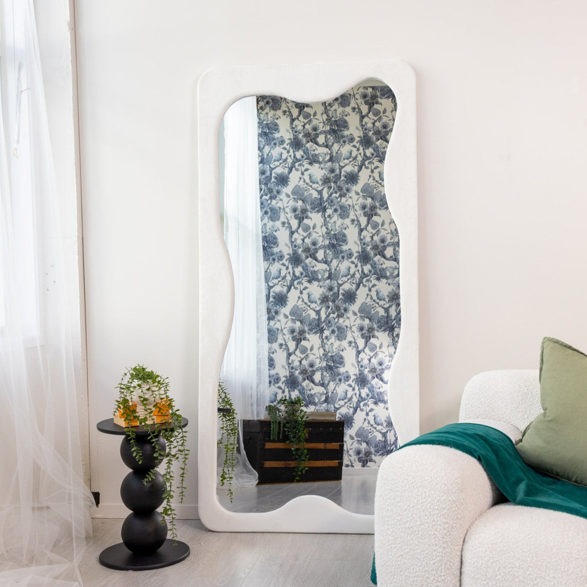 Cheval Full-Length Curvy Mirror | 190 x 90cm - C&F Creation