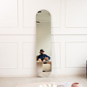 Eclipse Oval Frameless Full-Length Mirror | 180 x 40cm