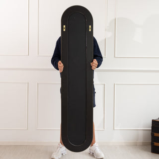 Eclipse Oval Frameless Full-Length Mirror | 180 x 40cm - C&F Creation