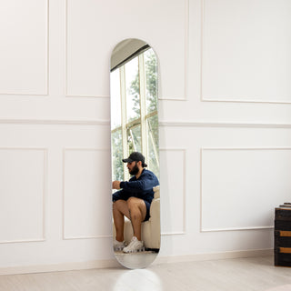 Eclipse Oval Frameless Full-Length Mirror | 180 x 40cm - C&F Creation