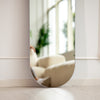 Eclipse Oval Frameless Full-Length Mirror | 180 x 40cm - C&F Creation