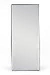 Front view of the Facet Straight-Edged Full-Length Freestanding Mirror, showcasing its minimalist design and sleek frame.