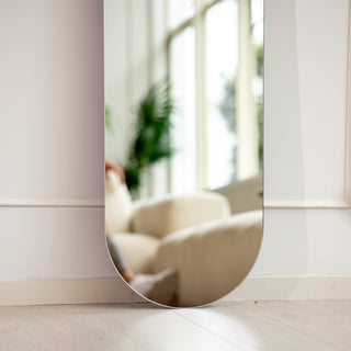 Eclipse Oval Frameless Full-Length Mirror | 180 x 40cm - C&F Creation