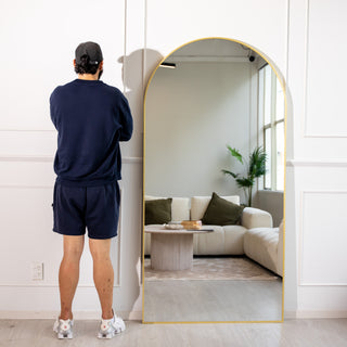 Grandeur Aurelia Arched Full-Length Floor Mirror | 200 x 100cm - C&F Creation