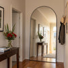 C&F Creation Louis Arched Full Length Mirror 220x120cm leaning in hallway showing full 220cm height