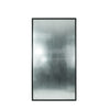 C&F Creation Lowen X Rectangular Full Length Mirror 220x120cm side profile on white background showing 22mm aluminium frame