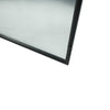 C&F Creation Lowen X Rectangular Full Length Mirror 220x120cm bottom edge detail on white background showing frame finish