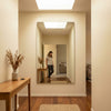 C&F Creation Monarch X Rectangular Frameless Full Length Mirror 180x120cm in hallway creating depth and light in NZ home