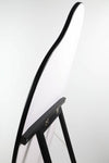 Side view of the Nova Irregular Full-Length Mirror with a sleek black frame and sturdy back support