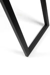 Close-up view of the black frame stand of the Nova Irregular Full-Length Mirror showcasing the sturdy and sleek design