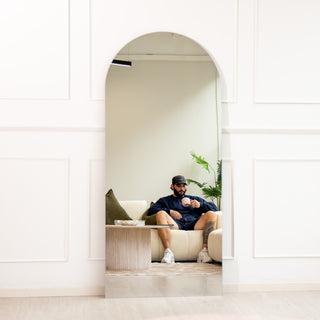 Rachelle Frameless Arched Floor Mirror | 180 x 80cm - C&F Creation