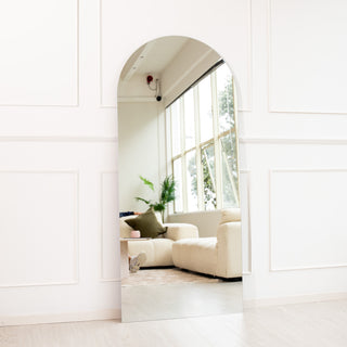 Rachelle Frameless Arched Floor Mirror | 180 x 80cm - C&F Creation