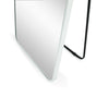 C&F Creation Svelte Alba Arched Full Length Mirror 160x60cm side profile on white background showing 30mm white aluminium frame