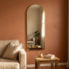 C&F Creation Svelte Aurelia Arched Full Length Mirror 160x60cm wall mounted in warm NZ living room
