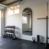 C&F Creation Svelte X Arched Full Length Mirror 160x60cm black arched mirror wall mounted in home gym